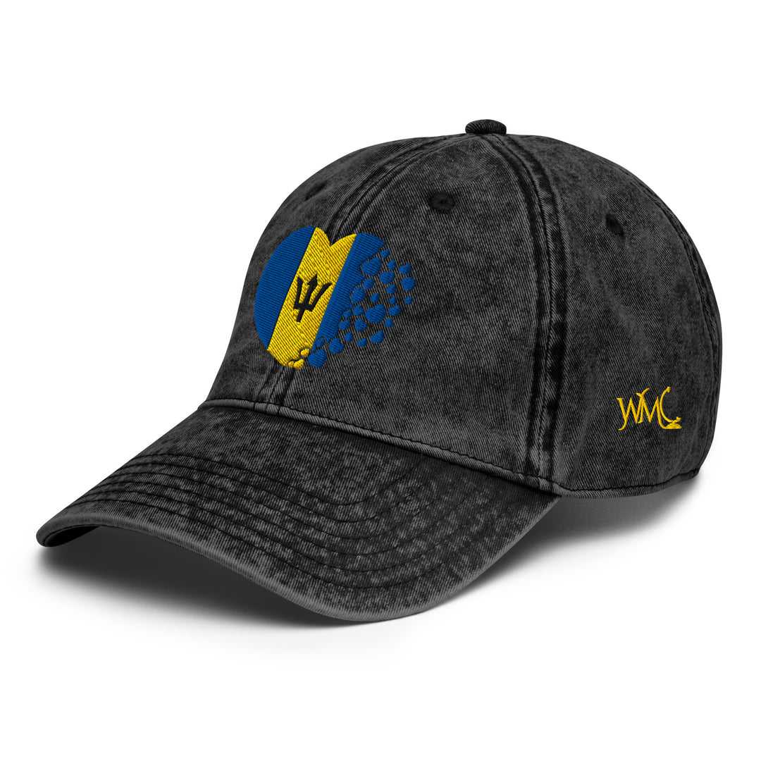 Are you a regular to Barbados or maybe even just returned from your first trip and enjoyed every second? The next time you vist Barbados, wear one our black vintage caps which features the Barbados flag inserted into the heart of a shape displaying your love for a country once labelled "Little England." Great vacation accessory while enjoying time off from work (or taking PTO). World travelers - this cap is also for you!