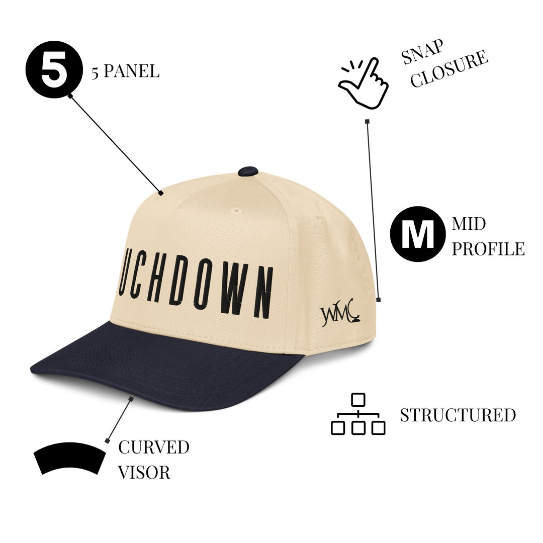 Black and Beige "TOUCHDOWN" Cap