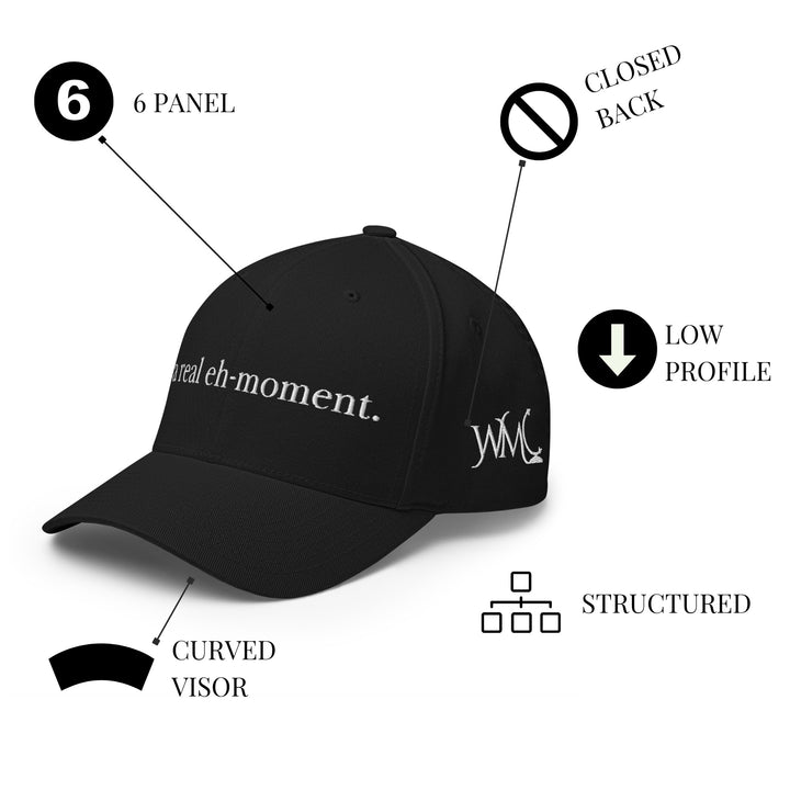 "A Real Eh Moment" Black Closed Back Classic Cap