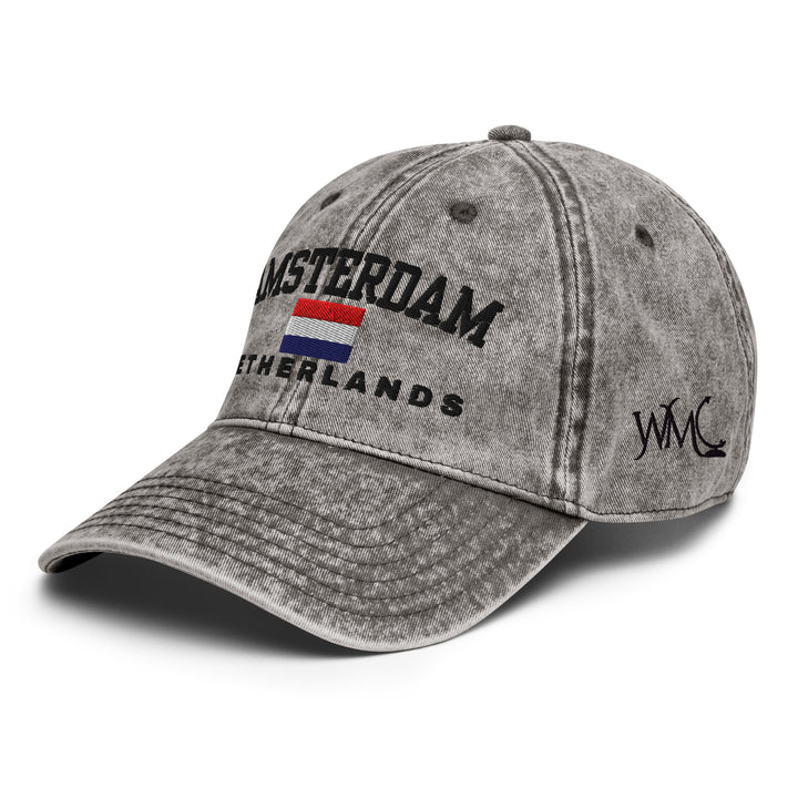 Charcoal Gray Amsterdam Vintage Cap