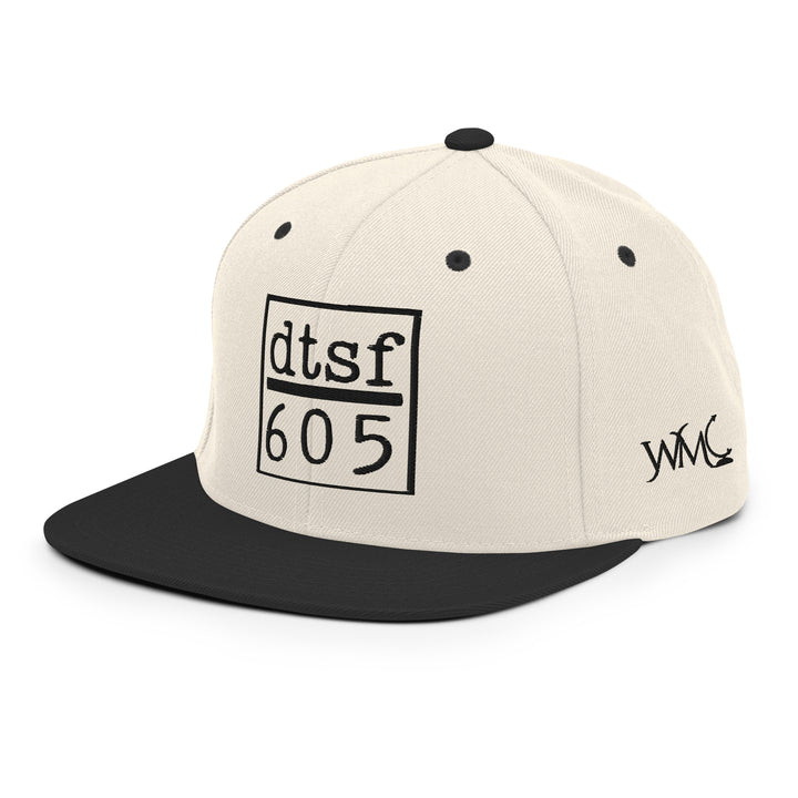 DTSF 605 Beige and Black Snapback