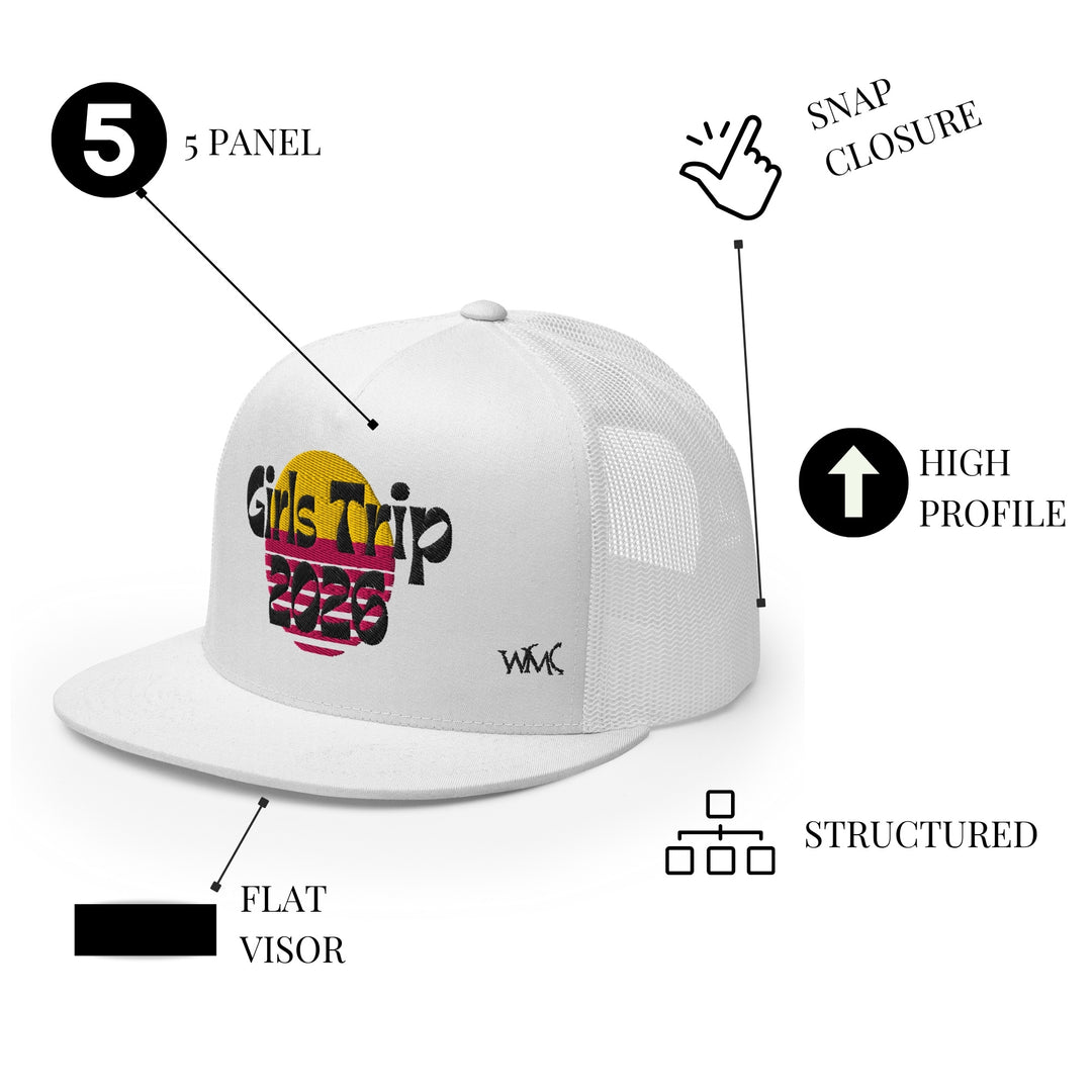 "Girls Trip 2026" White Trucker Cap