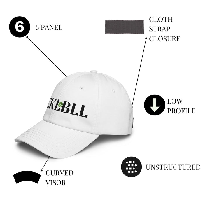 White Under Armour® Pickle Ball Cap