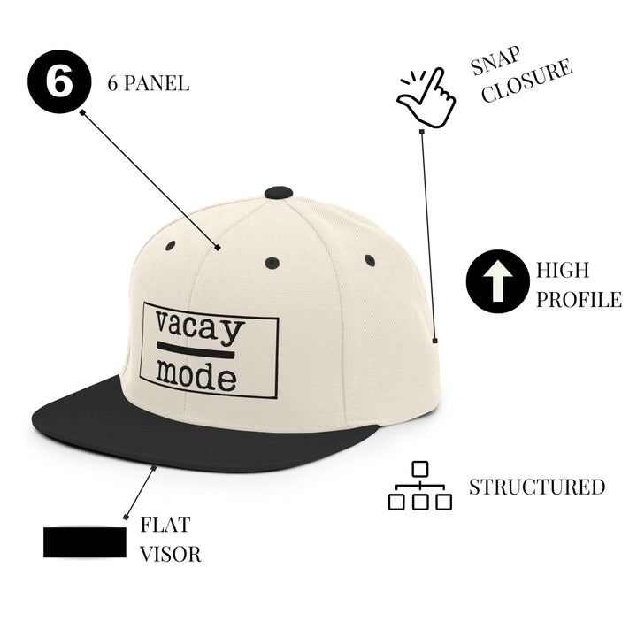 Vacay Mode Snapback Cap