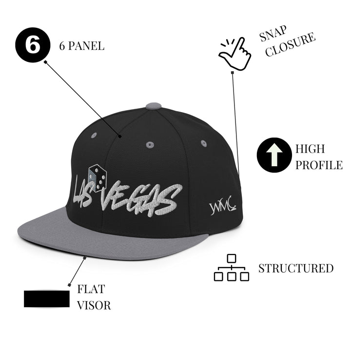 Las Vegas Black and Gray Snapback