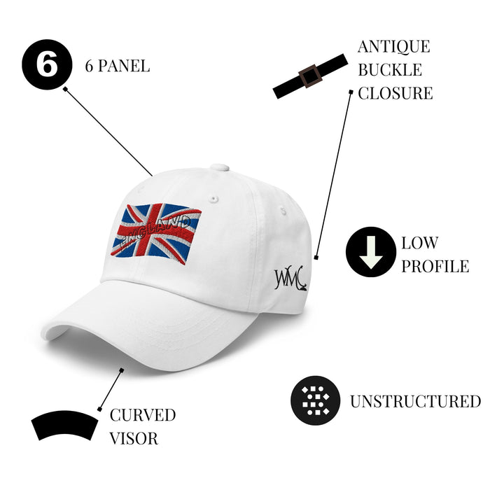 Flag of England White Classic Cap